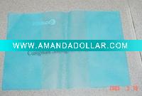 Blue Frosted PVC Book Cover