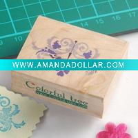 Wholesale Wooden rubber stamp