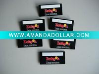 plastic name tag