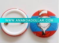 Wholesale iron metal badge, printed badge