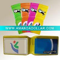 Wholesale clear PVC Badge Card Holder for passport,license D-CC113
