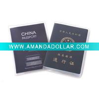 Wholesale Clear PVC Passport Holder/PVC Passport Wallet