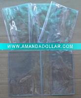 Clear pvc book cover for stationary,plastic printed book cover