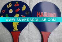 paddle wooden beach ball