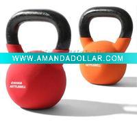 Neoprene vinyl coated kettlebell