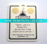 Wholesale golf plastic bag tag