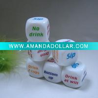 Wholesale plastic funny dice games set