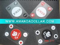 Wholesale transparent pvc playing card for advertising