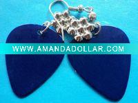 Wholesale the cheapest exquisite blue guitar pick earrings