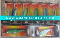 Wholesale 100pcs/lot mix color Crankbait Fishing Lures free shipping