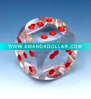 Lucite dice