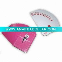 Wholesale poker playing cards made of 300g art card material