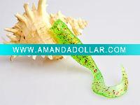 Wholesale LANQUAN new high quality fashion artificial lure- GRUB soft plastic Fishing Lure accept paypal