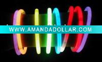 Wholesale 8"5mm tri-color glow bracelet