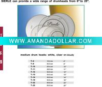 SIERLE Professional drum head (PET)