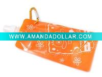 Wholesale 480ml portable folding character water bottles