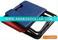 Plastic panel folding stool