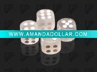Glow in dark plastic dice