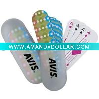 oval shape playing cards