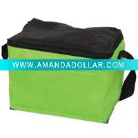 Wholesale Green Non Woven Cooler Bag With Front Pocket