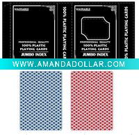 Wholesale Washable 100% Plastic Playing Cards, Standard design