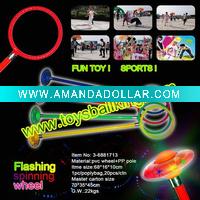 flashing spinning wheel