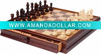 wooden chess set
