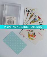 Plastic coated playing cards