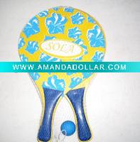Wholesale wooden rackets set