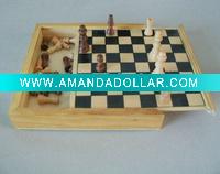 wooden chess
