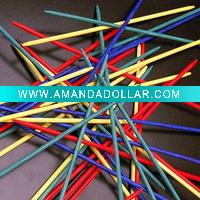 colorful plastic/wooden Pick-up sticks