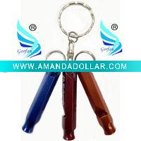 gift aluminum keychain whistle