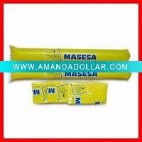 Inflatable cheering sticks