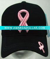 Wholesale New Black Breast Cancer Find A Cure Baseball Cap-BC0325
