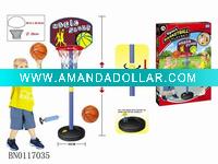 TOY PLASTIC BASKETBALL SET,