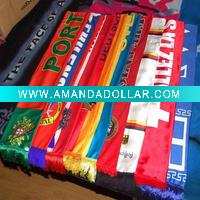 Wholesale Knitted poly fan scarf for advertising and promotion