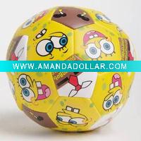 PU Stuffed Soft Soccer Spongebob
