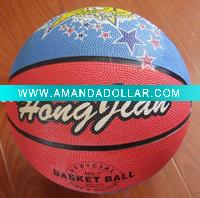 Wholesale size 7 rubber basketball (customised design)