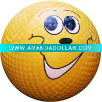 Wholesale 8.5" rubber playground ball