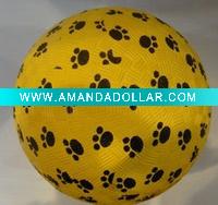 5" rubber playground ball
