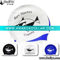 Wholesale 2011 Fashion New Silicone Swim Cap,funny swimming cap,fish swimming cap