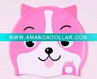 Wholesale 2011 new design waterproof silicone swim cap for children