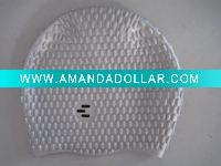 Bubbles Silicone Swim Cap