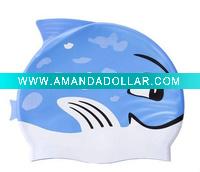 Wholesale Hot sell! children silicone Sport swimming cap and bath cap