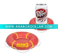 Inflatable float tray