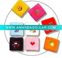Wholesale Embroidered terry wristband