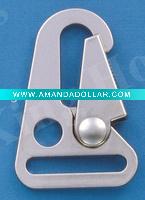 Wholesale metal shiny nickel carabiner