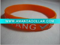 Wholesale Embossed silicone bracelet