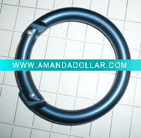 Wholesale blue round metal carabiner, climbing hook