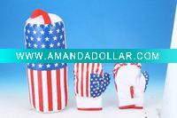 American boxing gloves